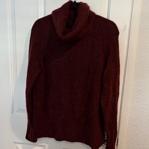 Babaton Deep Red Cowl Neck Sweater sz small